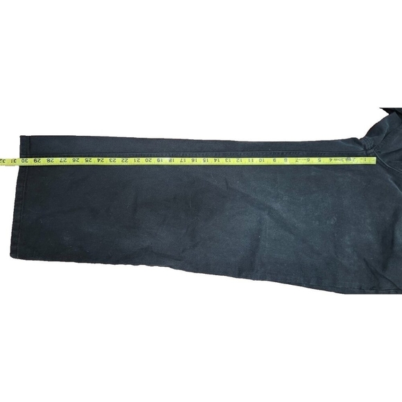 Edition Contrast Waist Jeans Black Denim Pants M/L 100% Cotton Y2K Style - Picture 13 of 15